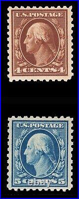 Momen Us Stamps #427-428 Mint Og Nh 2 Pf Certs Lot #84279