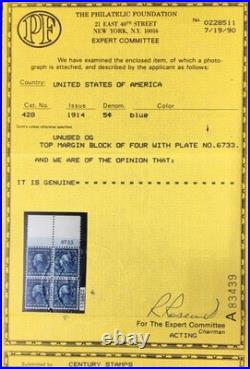 Momen Us Stamps #428 Mint Og Nh Vf/xf Pf Cert Lot #95756