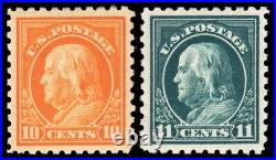 Momen Us Stamps #433-434 Mint Og Nh Vf+ Lot #96520