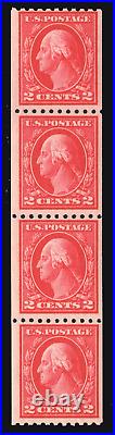 Momen Us Stamps #442 Coil Strip Mint Og Nh Lot #79913