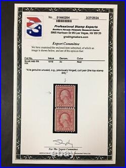 Momen Us Stamps #449 Mint Og Nh Vf Pse & Pf Certs Lot #89557