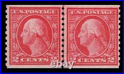 Momen Us Stamps #453 Line Pair Mint Og Lh Lot #84978