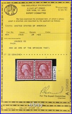 Momen Us Stamps #454 Coil Mint Og Nh Vf/xf+ Pf Cert Lot #95754