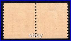 Momen Us Stamps #457 Coil Line Pair Mint Og Nh Vf+ Pf Cert Lot #95752