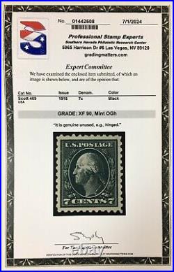 Momen Us Stamps #469 Mint Og H Pse Graded Cert Xf-90 Lot #91083