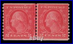 Momen Us Stamps #492 Line Pair Mint Og Nh Lot #84923