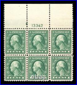 Momen Us Stamps #498 Mint Og Nh Intact Plate Block Of 6 Xf Lot #96106