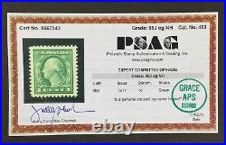 Momen Us Stamps #498 Mint Og Nh Psag Graded Cert Xf-sup 95j Lot #89143