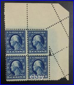 Momen Us Stamps #504 Var. Block Fold Over Mint Og Nh Lot #72552