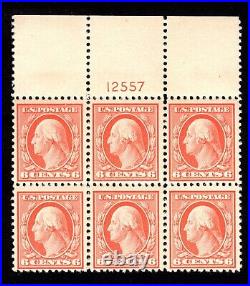 Momen Us Stamps #506 Plate Block Of 6 Mint Og Nh Lot #92682