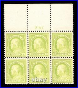 Momen Us Stamps #513 Mint Og Nh Intact Plate Block Of 6 Vf Lot #96104
