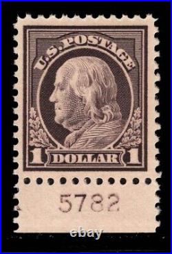 Momen Us Stamps #518 Plate Single Mint Og Nh Vf+ Pf Cert Lot #89144