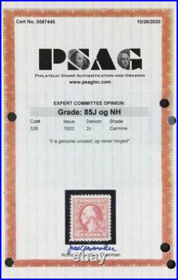 Momen Us Stamps #526 Mint Og Nh Psag Graded Cert Vf/xf-85j Lot #96166