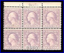 Momen Us Stamps #541 Plate Block Of 6 Mint Og 2h/4nh Lot #92670