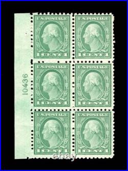 Momen Us Stamps #542 Intact Plate Block Of 6 Mint Og Nh Lot #94971