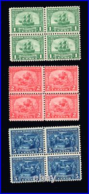 Momen Us Stamps #548-550 Blocks Of 4 Mint Og Nh Lot #91374