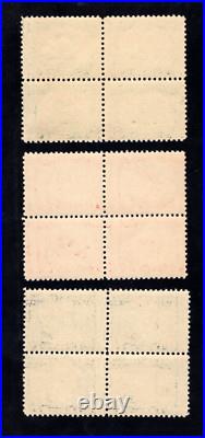 Momen Us Stamps #548-550 Blocks Of 4 Mint Og Nh Lot #91374