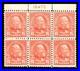 Momen Us Stamps #558 Top Intact Plate Block Of 6 Mint Og Nh Vf Lot #96074