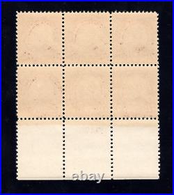 Momen Us Stamps #564 Plate Block Of 6 Mint Og Nh Lot #91398