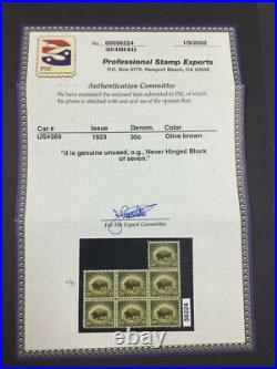 Momen Us Stamps #567-569 Mint Og Nh 3 Pse Certs Lot #74998