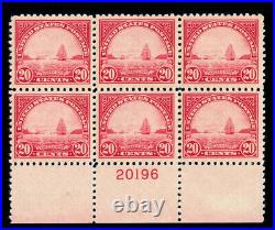 Momen Us Stamps #567 Plate Block Mint Og Nh Fresh Vf Lot #70024