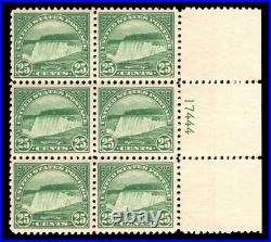 Momen Us Stamps #568 Intact Plate Block Of 6 Mint Og Nh Vf Lot #96828