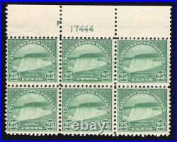 Momen Us Stamps #568 Plate Block Of 6 Mint Og Nh Lot #80378 Momen Us Stamps #568 Plate Block Of 6 Mint Og Nh Lot #80378