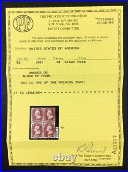 Momen Us Stamps #56 Mint Og Vlh Pf Cert Lot #80632