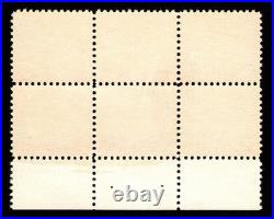 Momen Us Stamps #570 Intact Plate Block Of 6 Mint Og Nh Vf+ Lot #95668