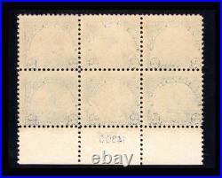 Momen Us Stamps #572 Intact Plate Block Of 6 Mint Og Nh Vf Lot #94946