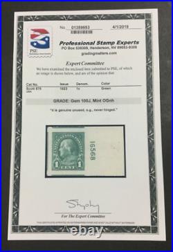 Momen Us Stamps #575 Mint Og Nh Pse Graded Cert Gem-100j Lot #88426