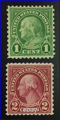 Momen Us Stamps #578-579 Mint Og Nh Lot #74979