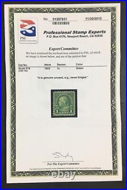 Momen Us Stamps #578 Mint Og Nh 2 Pse Certs Vf/xf+ Lot #85894