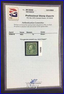 Momen Us Stamps #578 Mint Og Nh 2 Pse Certs Vf/xf+ Lot #85894