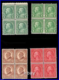 Momen Us Stamps #581-583 Blocks Mint Og Nh Lot #84362