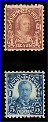 Momen Us Stamps #585-586 Mint Og Nh Vf/xf+ Lot #90439