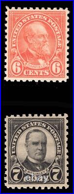 Momen Us Stamps #587-588 Mint Og Nh Vf/xf Lot #90438