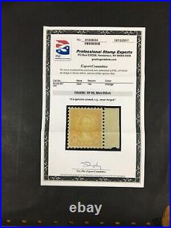Momen Us Stamps #591 Mint Og Nh Pse Graded Cert Xf-90 Lot #88439