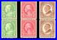 Momen Us Stamps #604-606 Pairs Mint Og Nh Pse Graded Cert Xf-90 Lot #77174