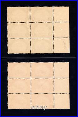 Momen Us Stamps #614-615 Plate Blocks Of 6 Mint Og Nh Vf+ Lot #91402