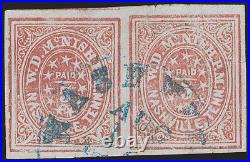 Momen Us Stamps #61x2 Nashville Local Imperf Pair Used Xf App. Lot #77767