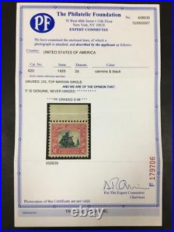 Momen Us Stamps #620 Mint Og Nh Pse & Pf Graded Certs Sup-98 Lot #89689