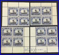 Momen Us Stamps #621 Corner Blocks Mint Og 15nh/1h Lot #75478