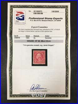 Momen Us Stamps #622 Mint Og Nh Pse Graded Cert Xf-90 Lot #89408