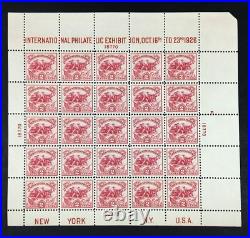 Momen Us Stamps #630 White Plains Sheet Mint Og Nh Pse Cert Lot #86162