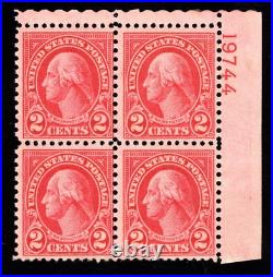 Momen Us Stamps #634a Intact Plate Block Of 4 Mint Og Nh Lot #91828