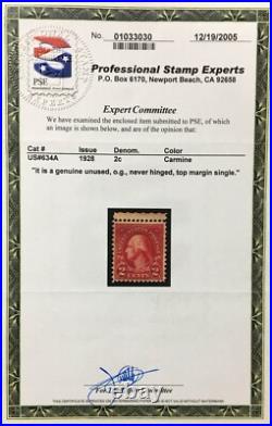 Momen Us Stamps #634a Mint Og Nh Pse Cert Lot #94087