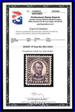 Momen Us Stamps #635 Mint Og Nh Pse Graded Cert Xf-sup 95j Lot #98041
