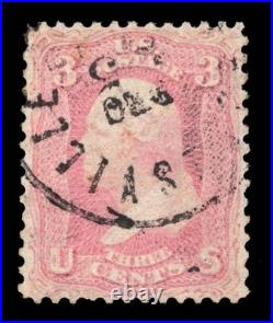 Momen Us Stamps #64 Pink Used Vf Aps Cert Lot #95343