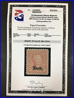 Momen Us Stamps #667 Mint Og Nh Pse Graded Cert Xf-sup 95 Lot #89569